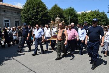 Procesiune religioasă pe străzile Fălticeniului, de Sfântul Mare Prooroc Ilie Tezviteanul