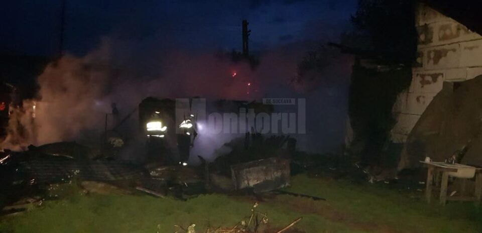 Incendiu devastator la o gospodărie din Merești