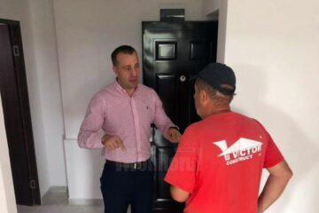 Vizită inopinată a viceprimarului Harșovschi, pentru a verifica dacă se respectă graficul de lucrări la blocurile ANL