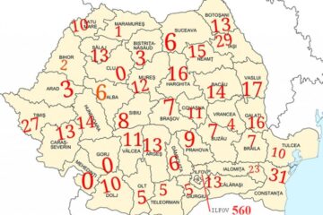 Hartă polițiști repartizați