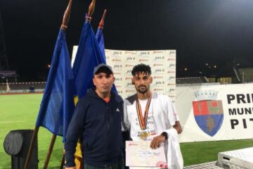 Atletul Andrei Dorin Rusu si antrenorul Cristian Prasneac