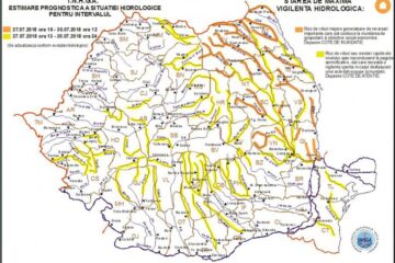 Cod portocaliu de inundații pe râuri din județul Suceava