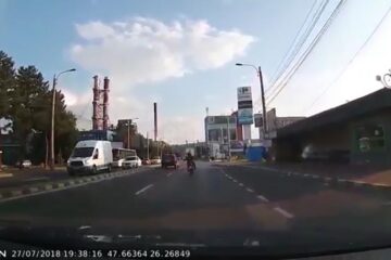 Emanuel T., cu câteva secunde înainte de accident
