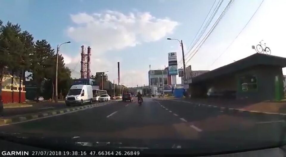 Emanuel T., cu câteva secunde înainte de accident