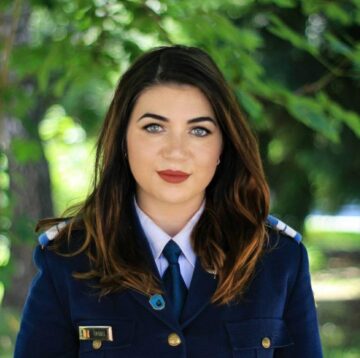 Slt. Narcisa Maria Ciotină, ofițer de război electronic