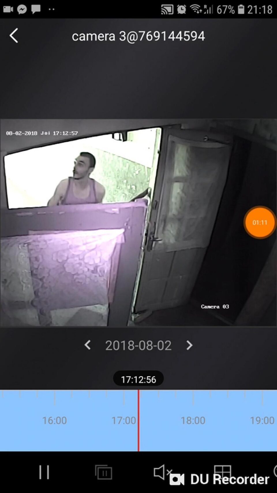 Distrugerea camerelor video a fost înregistrată, făptașul fiind vizibil
