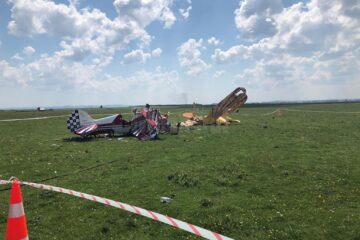 Accidentul aviatic care a avut loc sâmbătă, lângă Aerodromul Frătăuții Vechi