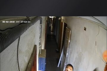 Distrugerea camerelor video a fost înregistrată, făptașul fiind vizibil