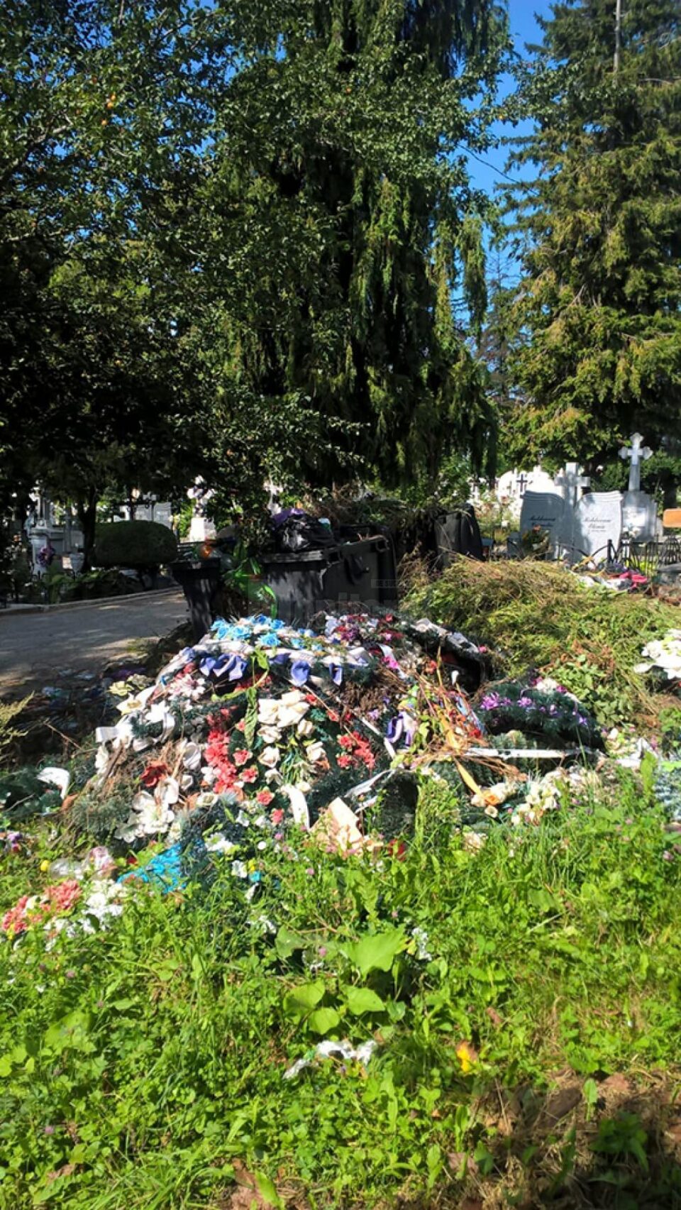 Gunoiul din cimitirul vechi din Burdujeni Sat, „bijuteria” nerevendicată de nimeni