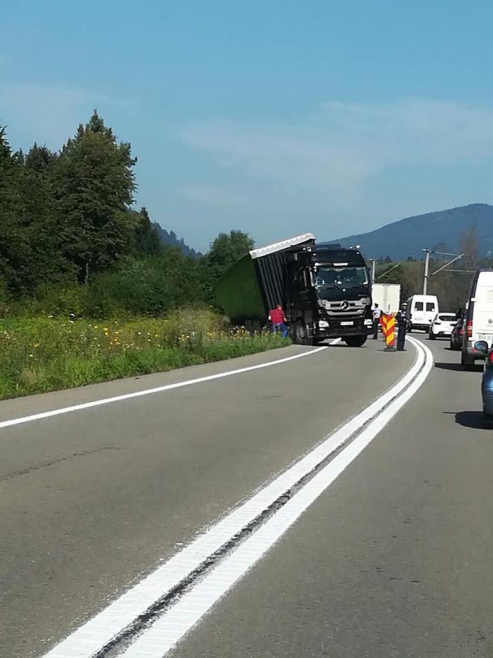 Vehiculul greu condus de șoferul băut