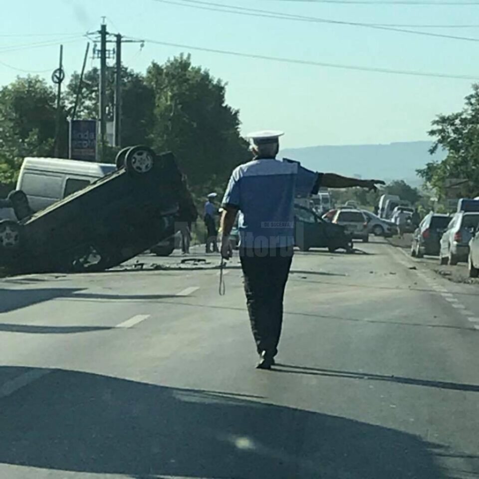 Traficul a fost blocat complet