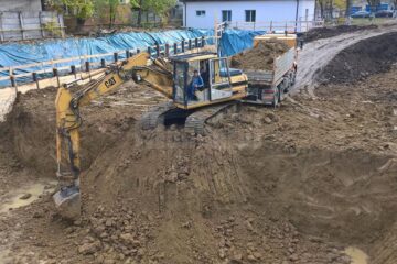Șantierul Centrului de Radioterapie și Diagnostic Precoce