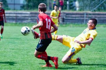 Nechita a fost titular pentru România Under 16 în dubla cu Cehia