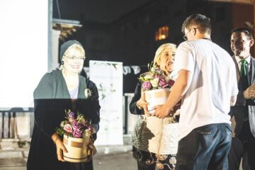 Invitatele speciale ale evenimentului, criticul de film Irina Margareta Nistor și actrița Ileana Popovici Foto: Mihaly Laszlo