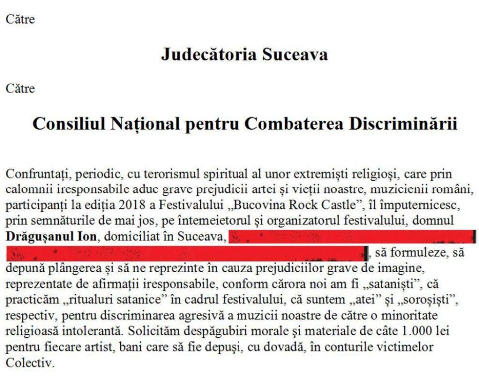 Acțiunea în instanță inițiată de Ion Drăgușanul