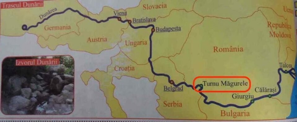 Turnu Măgurele este poziționat în locul orașul Drobeta-Turnu Severin