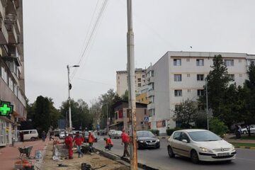 15 locuri de parcare în spic urmează să fie disponibile în urma modificărilor făcute pe capătul străzii Mărășești