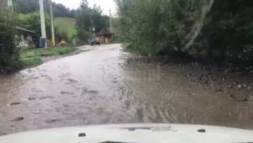 Noi inundații la Câmpulung Moldovenesc