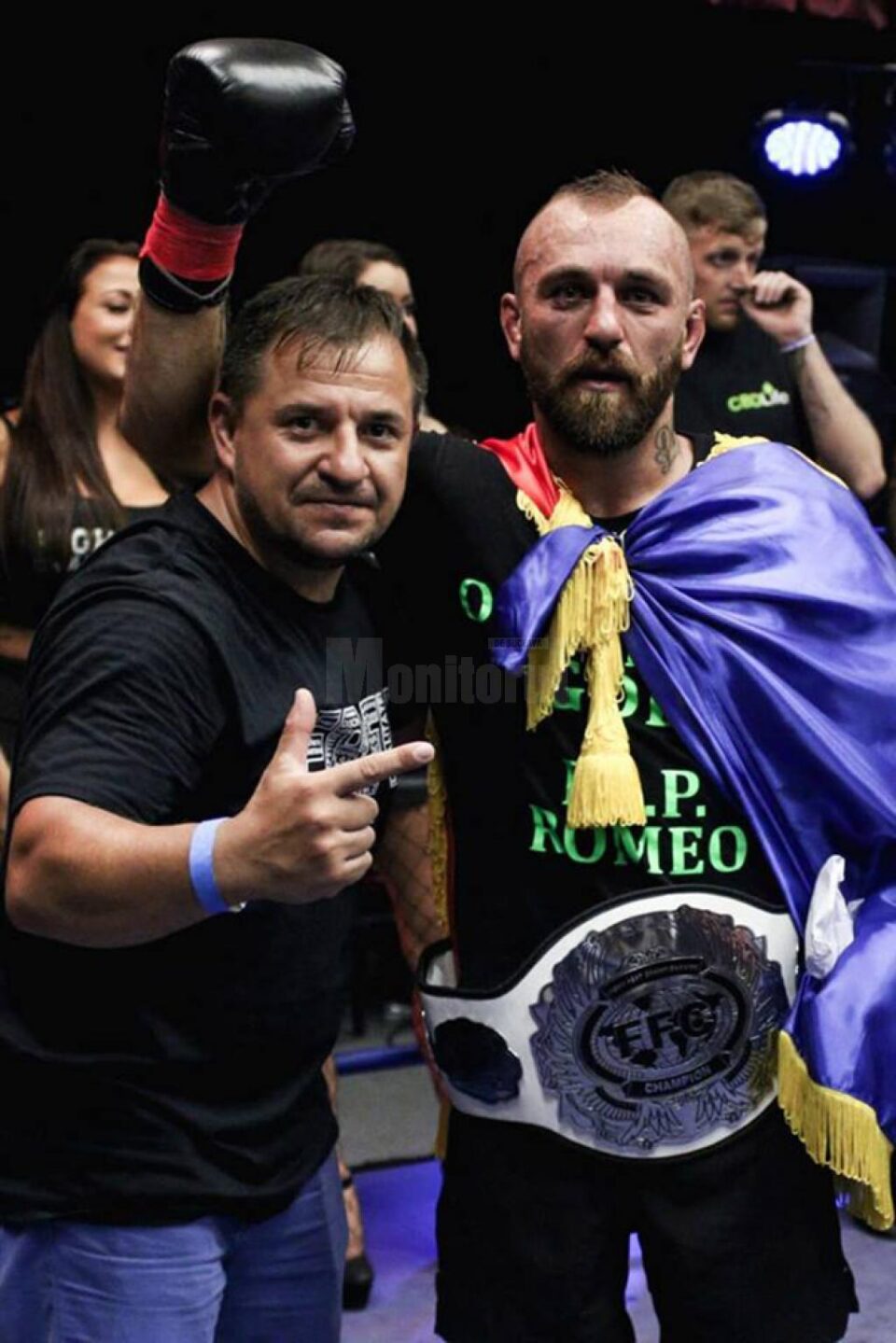Rayko Levițchi, alături de antrenorul Daniel Ungureanu