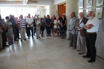 Lansarea expoziției s-a făcut în prezența multor iubitori ai artei pictorului humorean