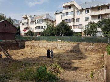 Amenajarea centrului social a început în laterala dreaptă a Catedralei de pe Mărășești