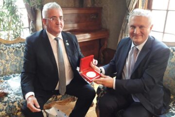 Ion Lungu a avut o întâlnire oficială cu ministrul plenipotențiar Oleg Ungureanu, adjunct al misiunii diplomatice