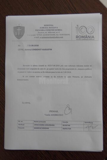 Domeniul public din fața unei case din Șcheia, teatru de război între proprietar și vecinii săi