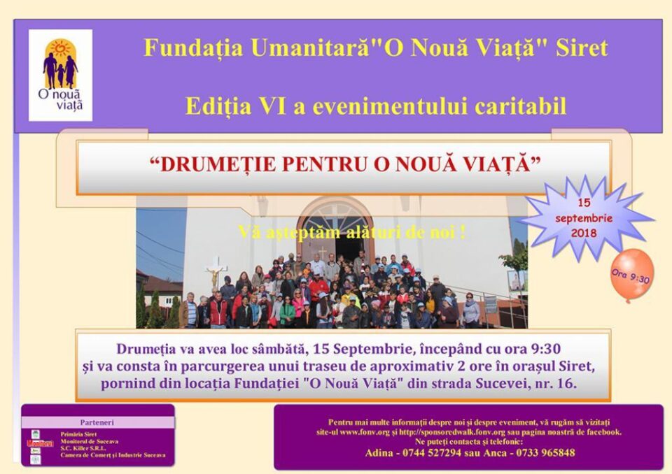 Evenimentul caritabil “Drumeție pentru o nouă viață”