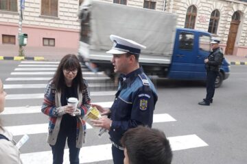 Polițiștii au vizat în special trecerile de pietoni din zona școlilor, în contextul începerii anului școlar
