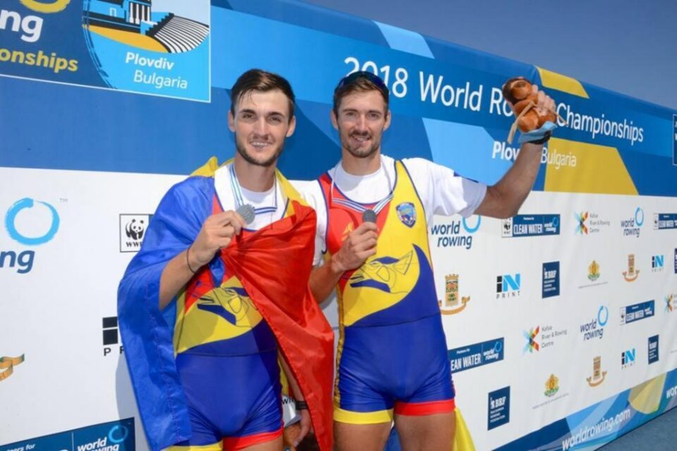 Ciprian Tudosa si Marius Cozmiuc au castigat argintul mondial in proba de dublu rame