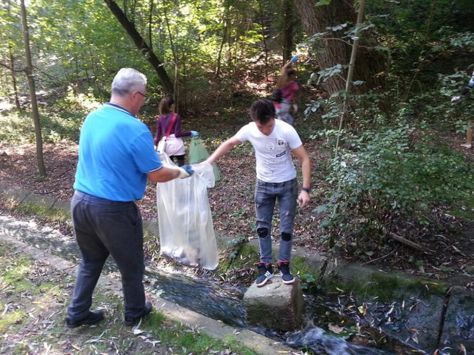 Primarul Ion Lungu, la curățenie în parcul Șipote