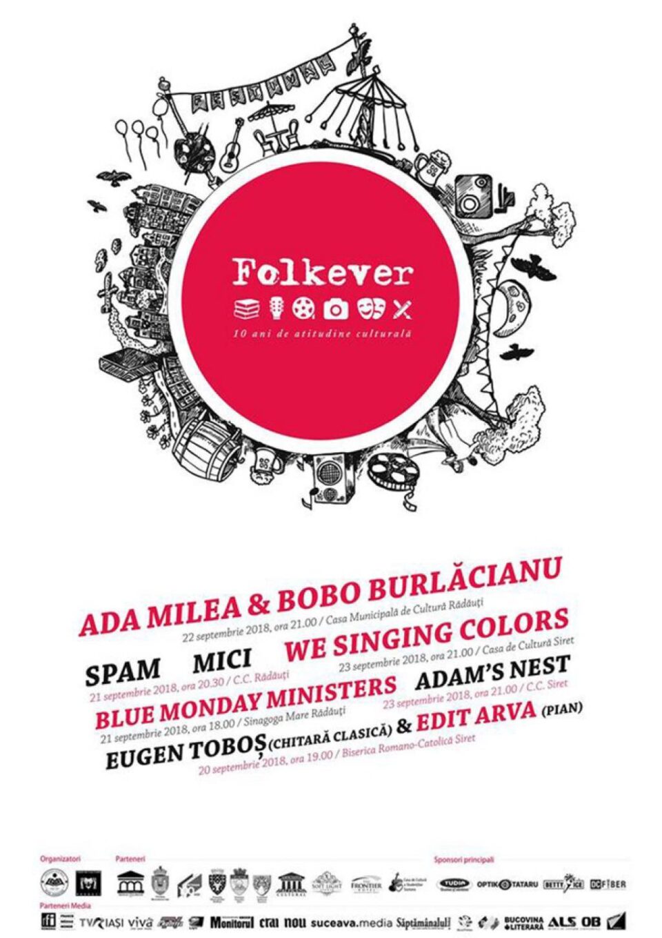 Proiectul „Folkever 10 ani – festival de atitudine culturală”, ediția a X-a, debutează miercuri