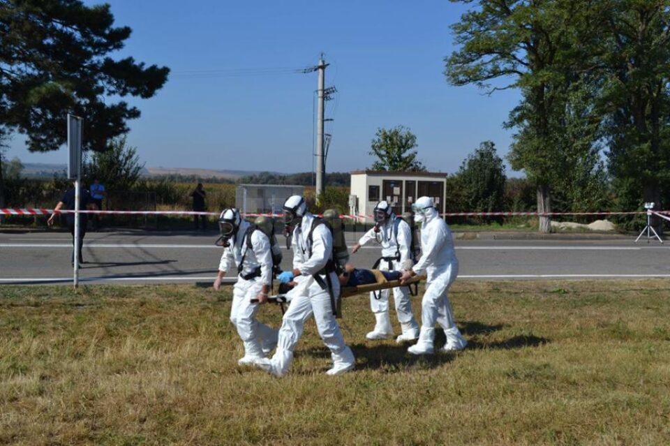Desfășurare de forțe în cadrul unui exercițiu în domeniul situațiilor de urgență, la Siret