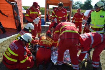 Pompierii au pus în aplicare un exercițiu privind un accident radiologic în Vama Siret