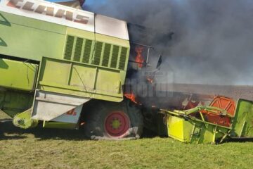 Combina care a luat foc