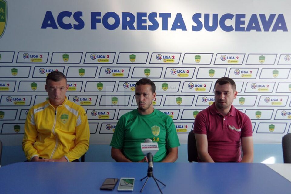 Mijlocașul Eugeniu Celeadnic, principalul Selim Benachour și vicele Mihai Ungurean au fost prezenți la conferința de presă a Forestei