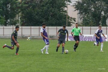 Partida de la Fălticeni, dintre Șomuz și Metalul Buzau, s-a încheiat nedecis. Foto Codrin Anton