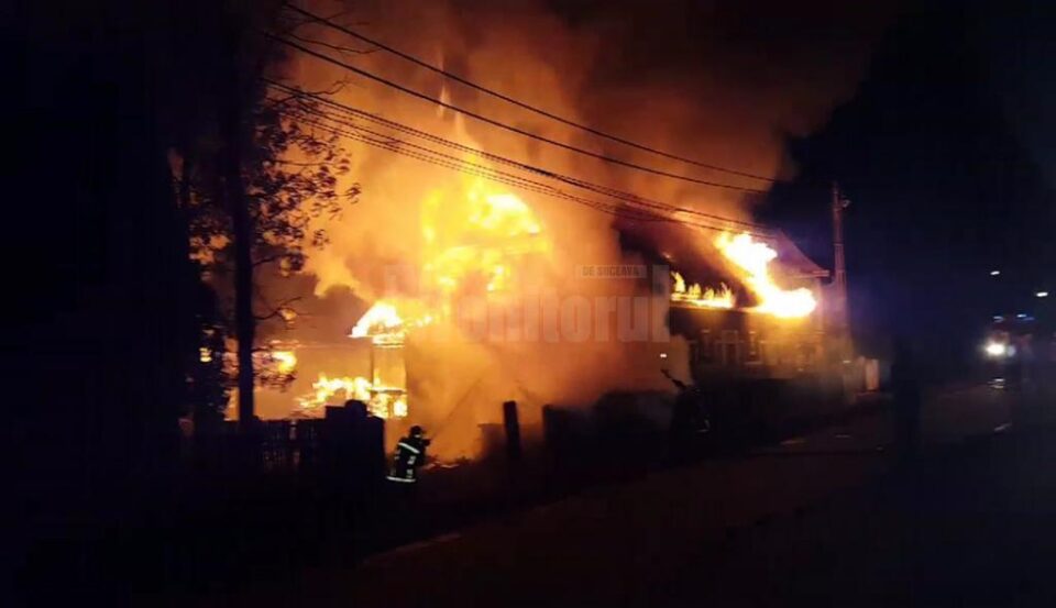 Incendiul a fost deosebit de violent