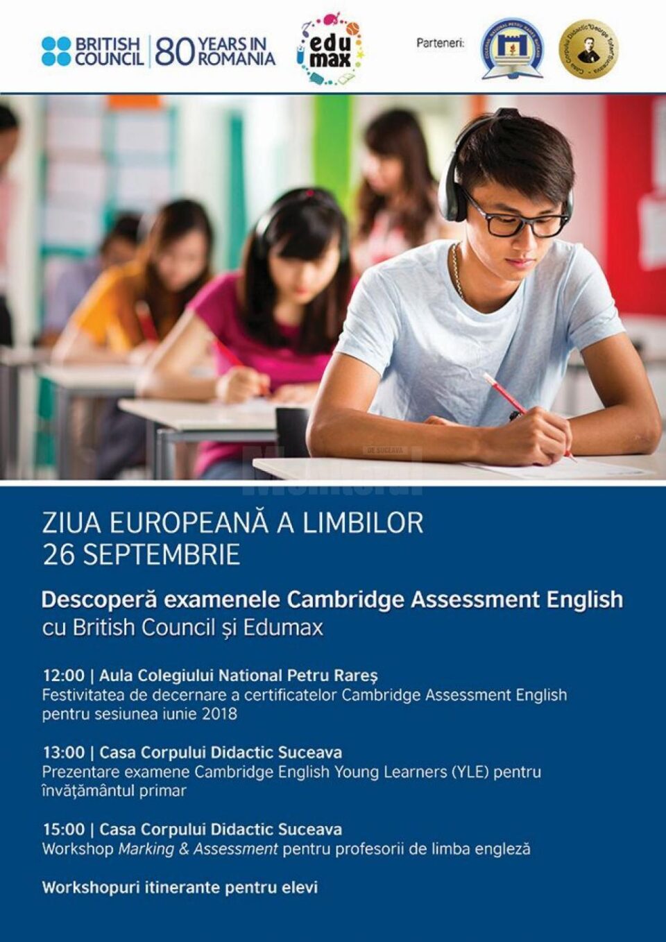 Ziua Europeană a Limbilor, miercuri, la Casa Corpului Didactic Suceava Ziua Europeană a Limbilor, miercuri, la Casa Corpului Didactic Suceava