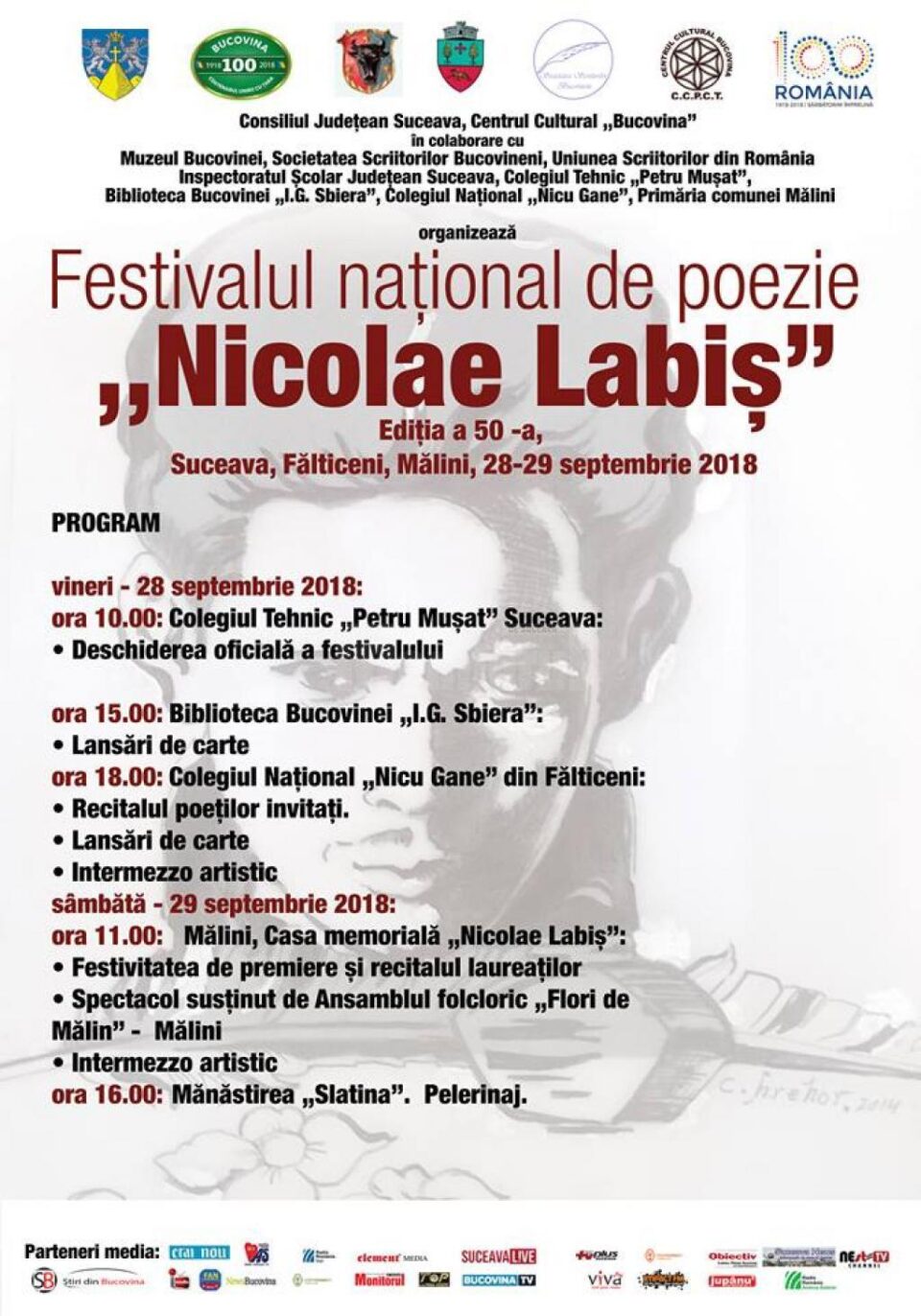 Festivalul național de poezie „Nicolae Labiș“, la Suceava, Fălticeni și Mălini