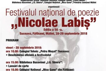 Festivalul național de poezie „Nicolae Labiș“, la Suceava, Fălticeni și Mălini