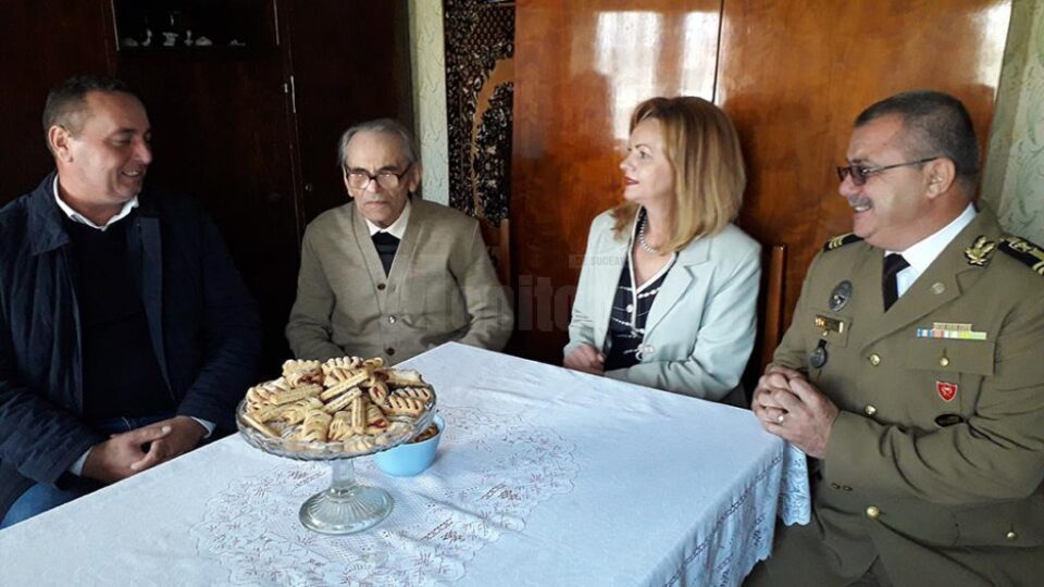 Aniversarea a 102 ani a veteranului de război Costachi Florea