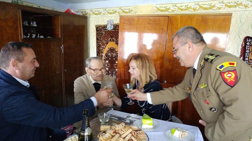 Aniversarea a 102 ani a veteranului de război Costachi Florea