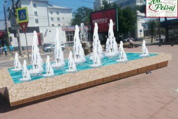 Lucrări de modernizare la fântâna arteziană din intersecția de la „Nordic