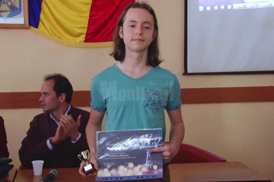Certificat de nivel profesionist de limbă engleză, pentru un elev de clasa a IX-a al Colegiului „Petru Rareș”