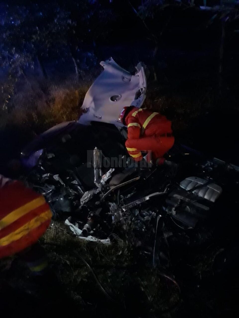 Accidentul s-a prous în timp ce tânărul de la volan încerca să fugă de polițiști