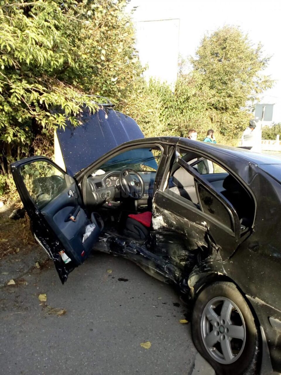 Autoturismul Skoda Octavia condus de fostul polițist