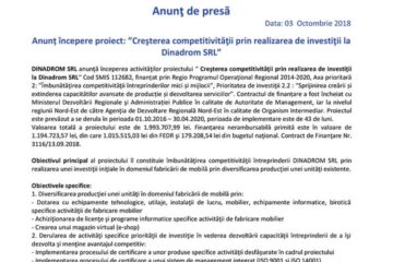 DINADROM SRL Persoana de contact: Hostinari Dumitru, Administrator Tel/fax/email: 0744331444 / 0230532399/ dina_drom@yahoo.com