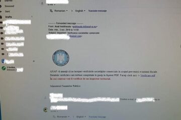 E-mailurile false primite de unii contribuabili