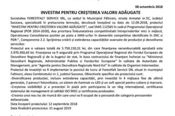 INVESTIM PENTRU CREȘTEREA VALORII ADĂUGATE